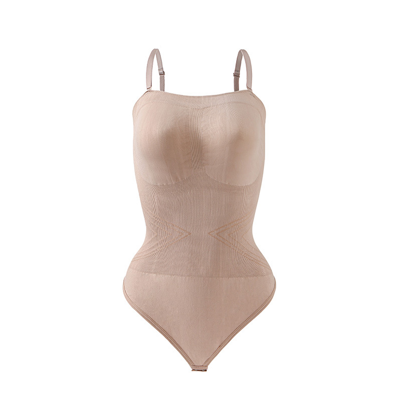 Body Moldeador Strapless con Tirantes de Nylon Sin Marcas Control de Abdomen