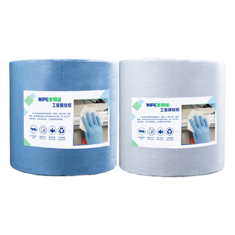 Бумага без пыли Промышленные салфетки синяя белая промышленная Нетканая бумага для удаления пыли большой рулон Абсорбирующая масляная бумага оптом
