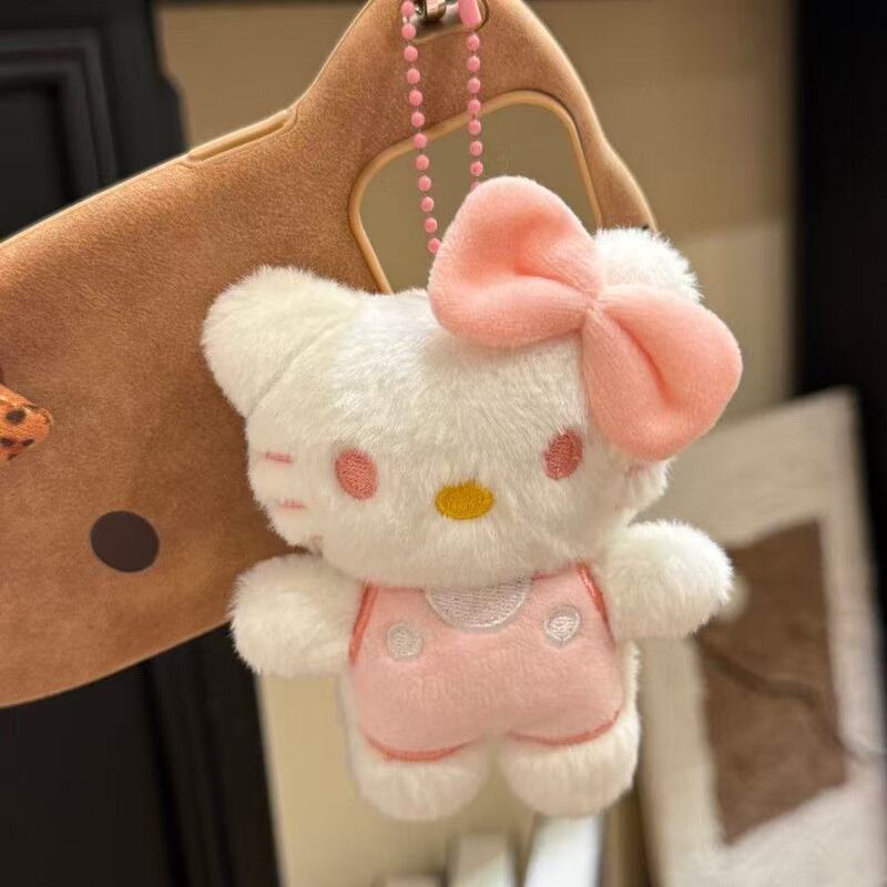 2025新款KT钥匙扣毛绒公仔挂件HelloKitty钥匙链挂饰包包挂件礼物|undefined
