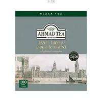 AHMAD TEA низко кофеиновый Эрл Грей чай 100 пакетиков чайной заварки пакет для обслуживания Guangzhou склад прямая доставка