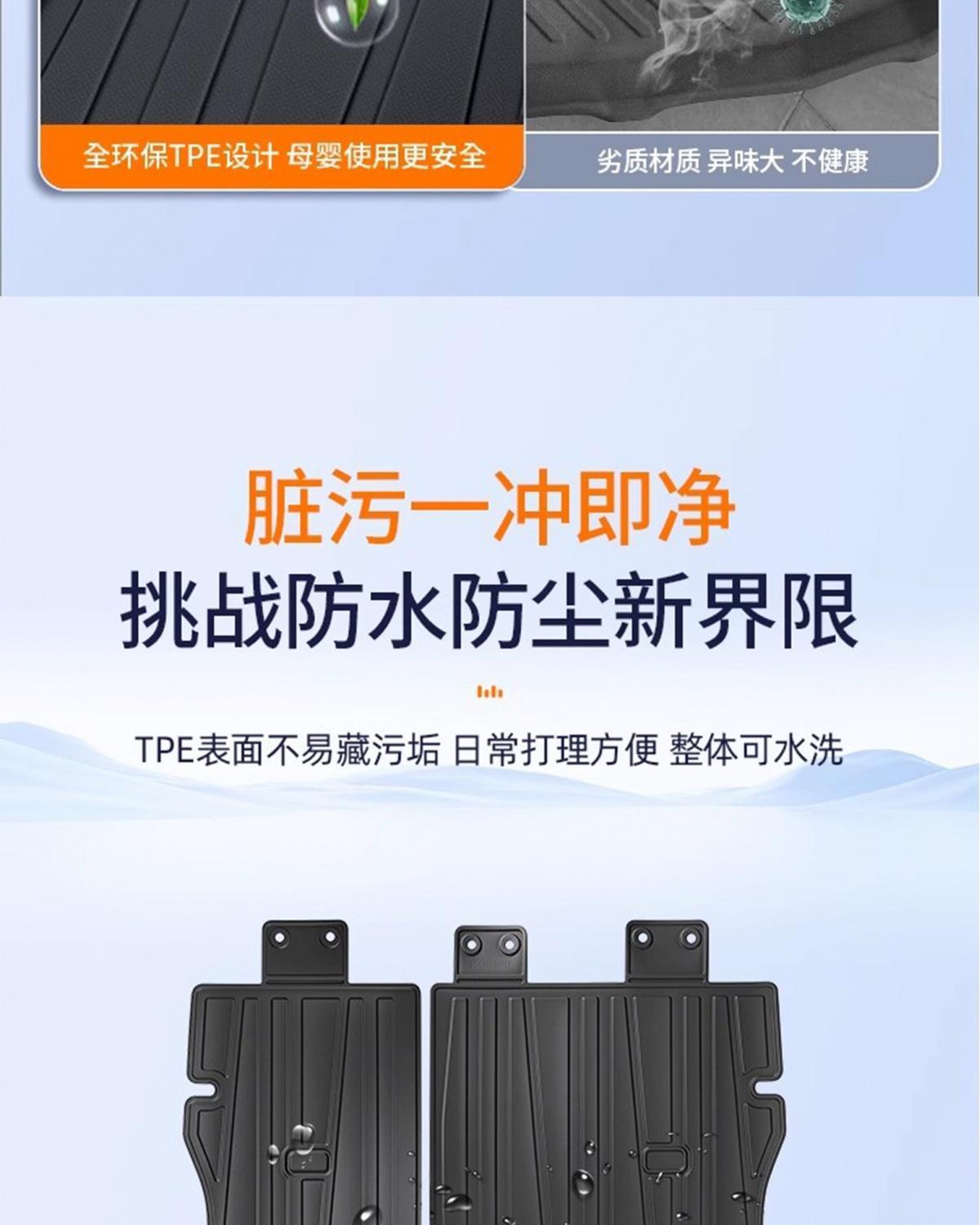 Suitable for 25 models of Chery Jetour Traveler, TPE trunk mat, car accessories, modification parts