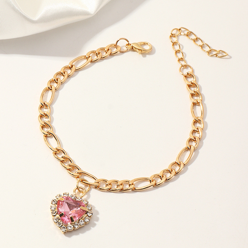 Bracelet En Zircon D&#39;amour De Diamant De Mode Simple display picture 7
