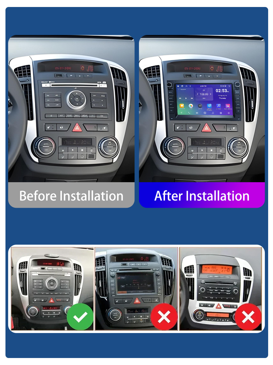 Suitable for 7inch Kia Special Android Car Navigation Bluetooth Gps High-Definition Reversing Image Wireless Carplay