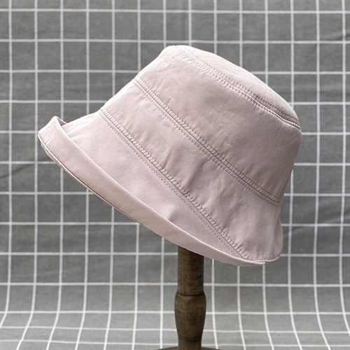 Japanese-style soft cotton hat, spring/summer rolled brim sun protection cloth hat for women, fisherman's hat, sun hat, casual bucket hat to cover face