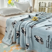 秋冬加厚毛毯法兰绒毯子卡通超柔办公室学生宿舍单双人午休毯毯子