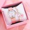 Cartoon cute universal women's watch, quartz watches, bracelet, set