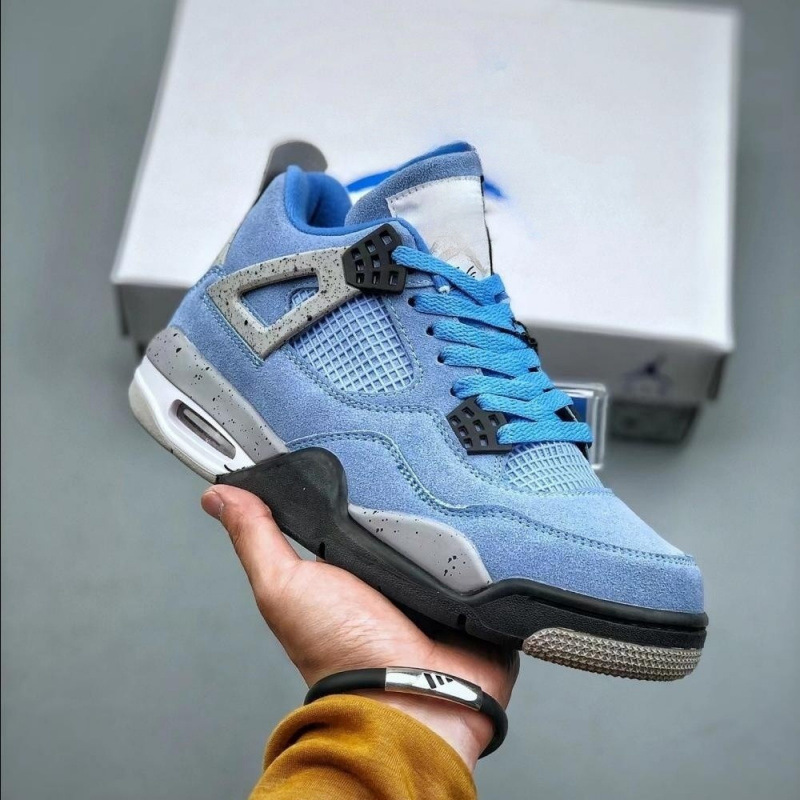 工場直販 aj4 バスケットボールシューズ ダークグリーン ジョー 4 パープル デニム 滑り止め耐摩耗性男性と女性のカジュアルランニングシューズ|undefined