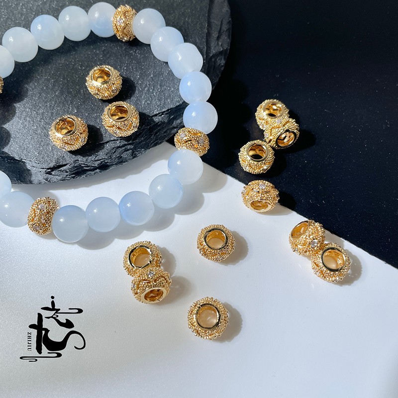 9mm zircon spacer beads [single]