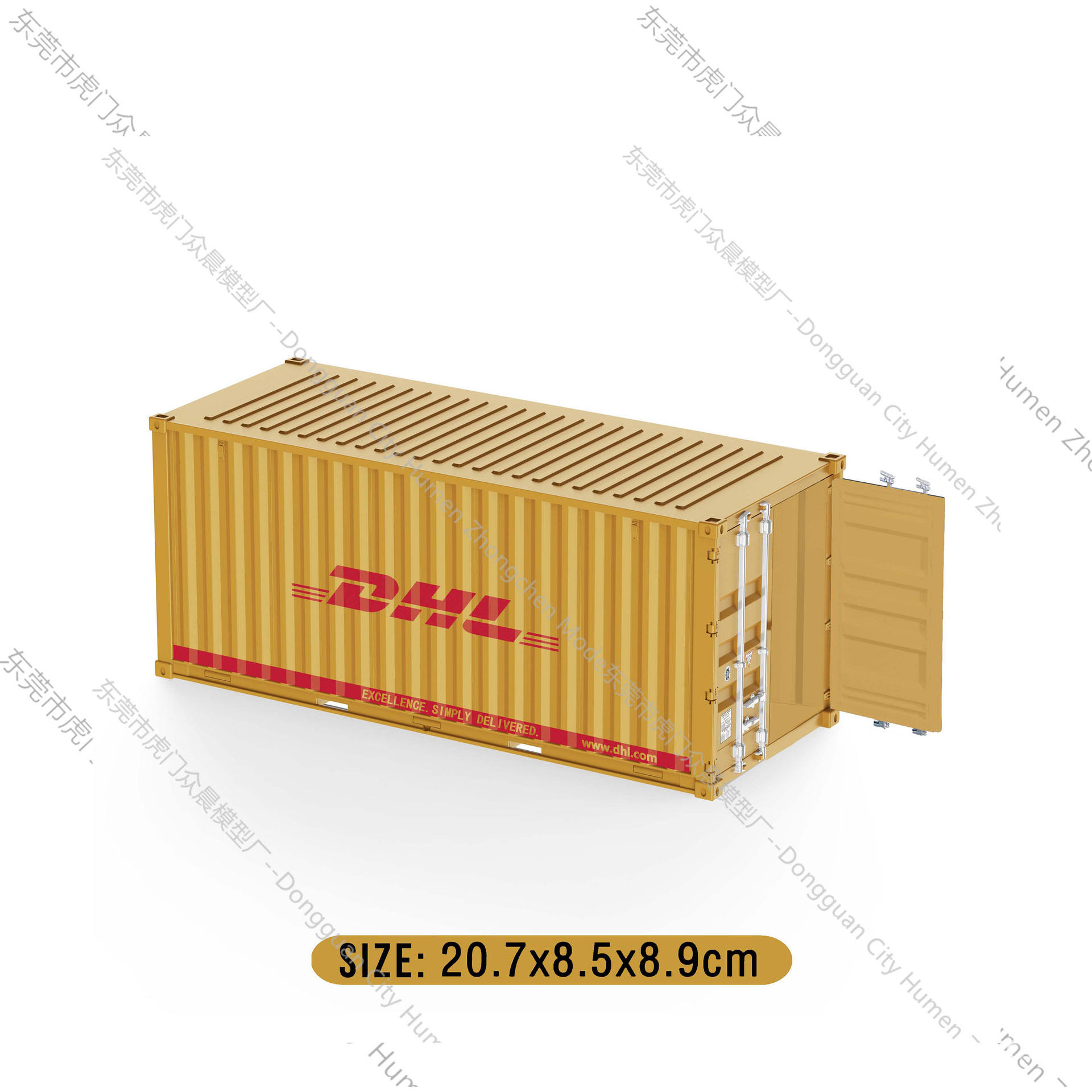 Modelo de contenedor mediterráneo Pequeños adornos industria logística Regalo de acompañante de negocios Soporte de impresión de logotipo gráfico