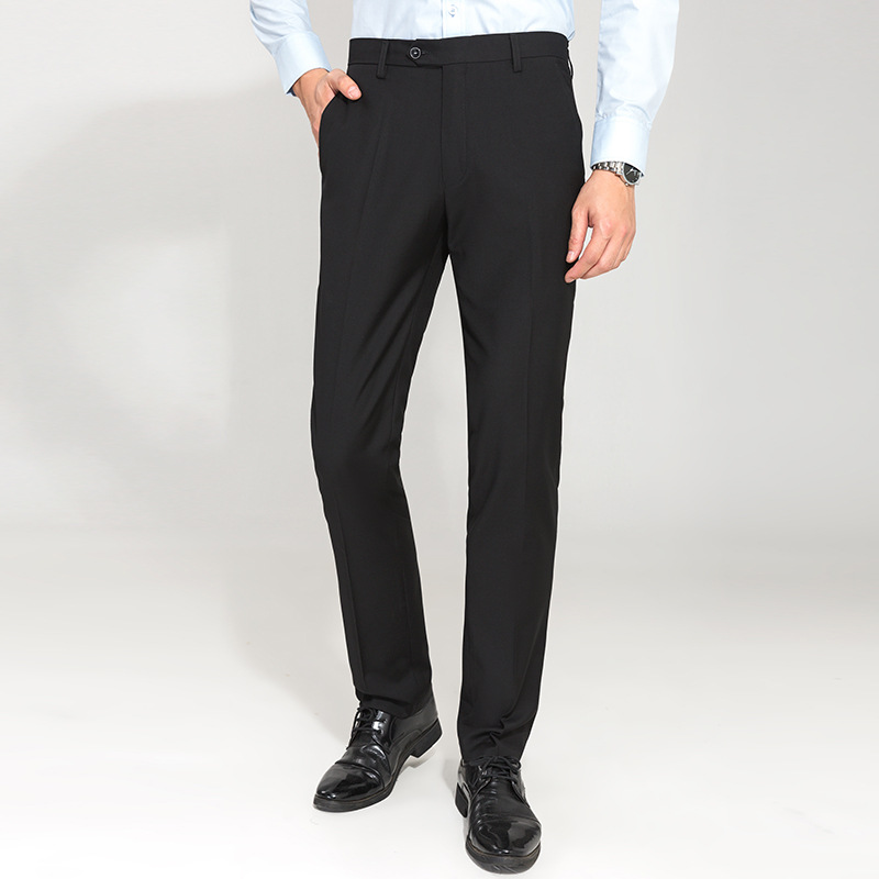 Men's Pants Summer Straight-Leg Pants Commuter Slim-Fit Business Business Wear