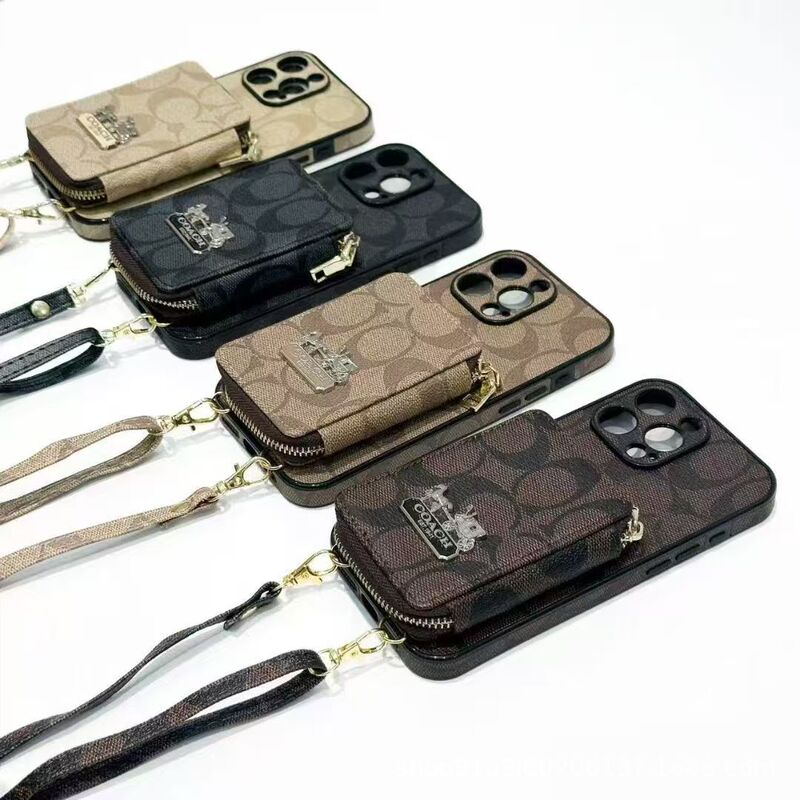 Suitable for iPhone 17Promax Mobile Phone Case All-Inclusive Soft 16Promax Trendy Brand Zipper Coin Purse 117Pro Suitable for iPhone 17Promax Mobile Phone Case All-Inclusive Soft 16Promax Trendy Brand Zipper Coin Purse 117Pro