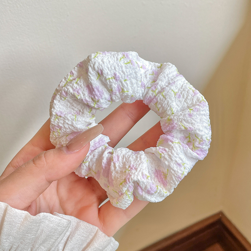 Super Hada de color sólido de malla Mori intestino grueso banda para el cabello tocado de alta calidad cuerda del lazo del pelo elegante cuerda del pelo del todo-fósforo simple accesorios para el cabello