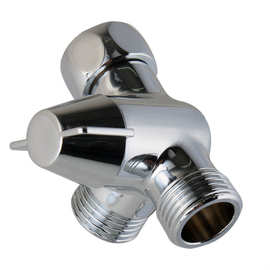 一进二出淋浴三通分水器 G牙半寸T型转接头莲蓬臂铜分流器接头