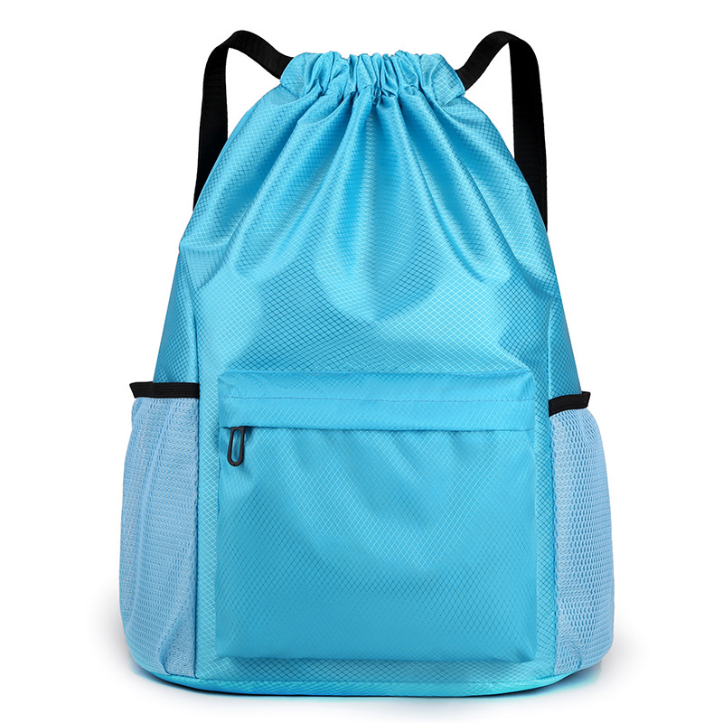 Bolsillo de paquete personalizado mochila de cuerda simple mochila de separación seca y húmeda bolsa deportiva impermeable bolsa de baloncesto de acondicionamiento físico