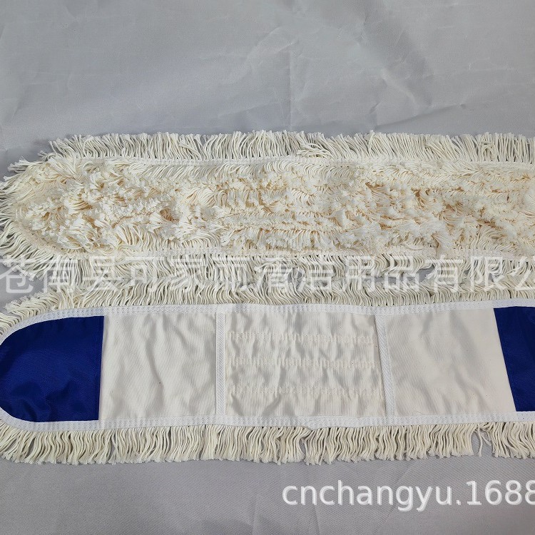 供应棉纱尘推大堂拖把头保洁物业90.60精细棉纱尘推罩子平拖把头
