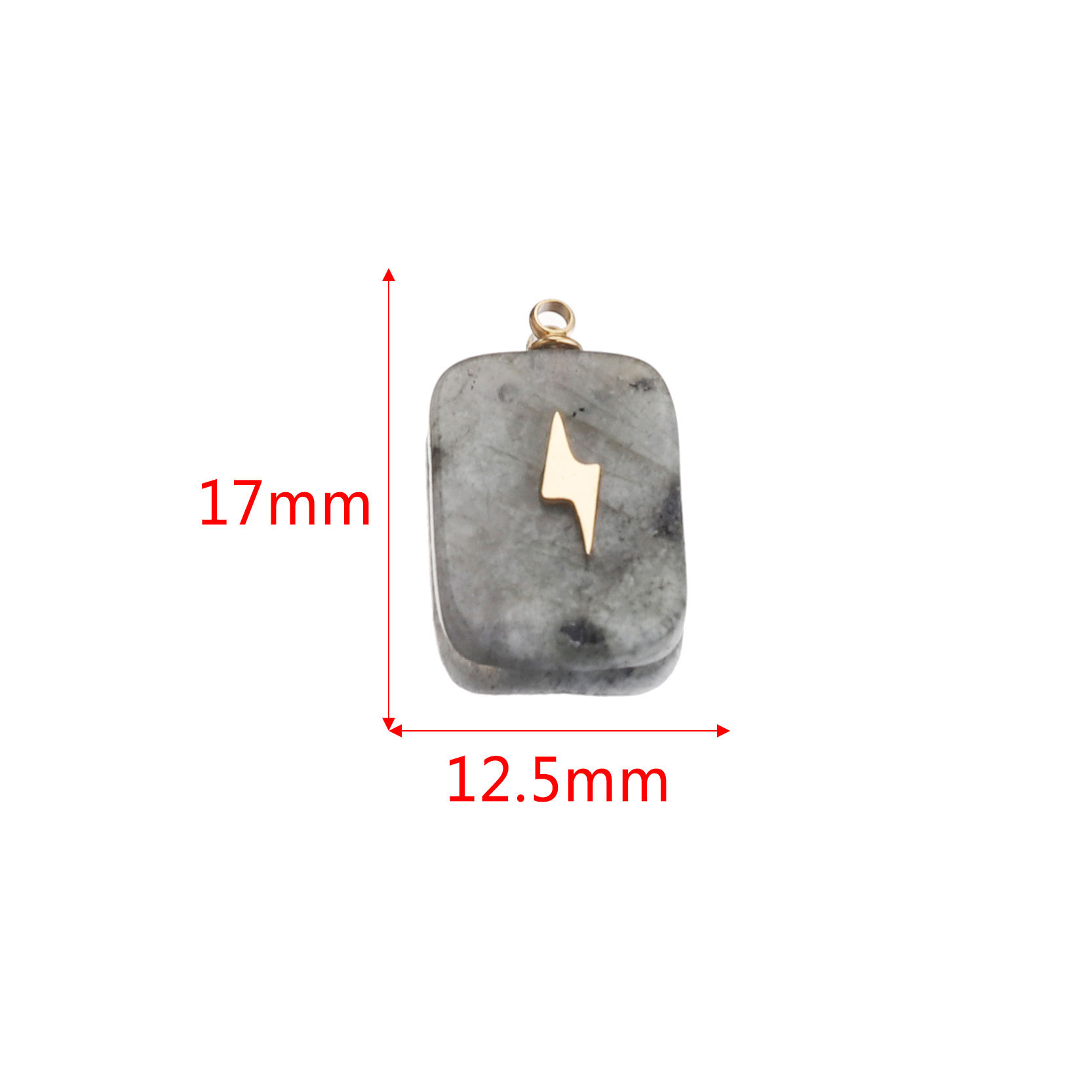 Europa y América Piedra Natural Rosa cristal turquesa Acero inoxidable titanio acero cuadrado pequeño colgante DIY joyería collar Accesorios