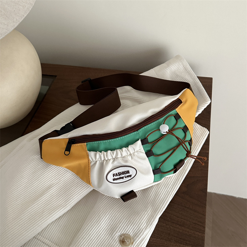 Japanese Harajuku Retro Color Contrasting Trendy Brand Chest Bag Women's Korean Style Niche Design Sense Crossbody Bag Men's Sports Casual Waist Bag Japanese Harajuku Retro Color Contrasting Trendy Brand Chest Bag Women's Korean Style Niche Design Sense Crossbody Bag Men's Sports Casual Waist Bag