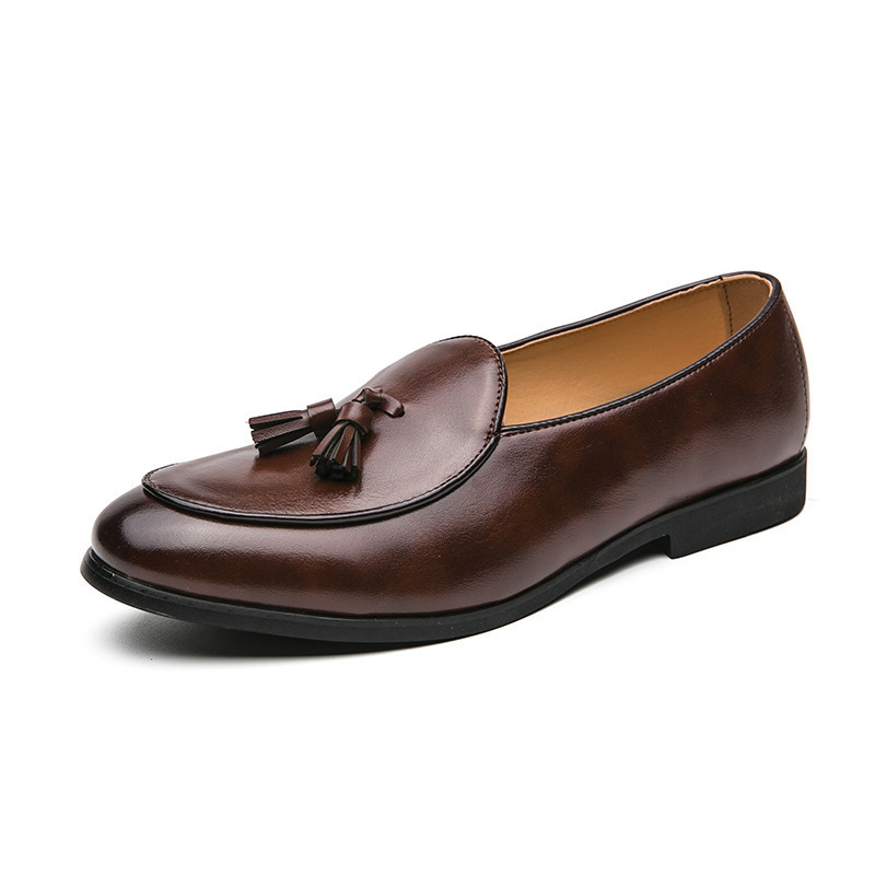 Comercio extranjero transfronterizo zapatos de cuero de bordas grandes hombres 38 - 46 yardas hombres de negocios británicos zapatos Lefour para hombres image 6