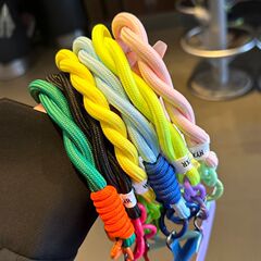 携帯電話の縄の新型diy編みの手首の縄の紛失防止の携帯電話のチェーンの携帯電話の携帯電話のカメラの色の携帯電話のストラップストラップ