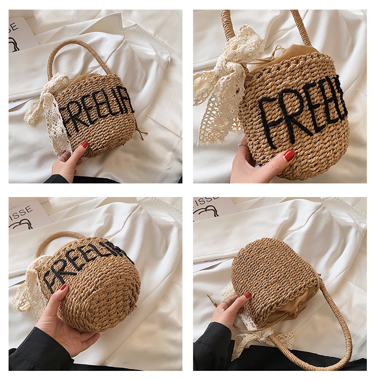 Korean Fashion Style New Hand-woven Bucket Bag display picture 1