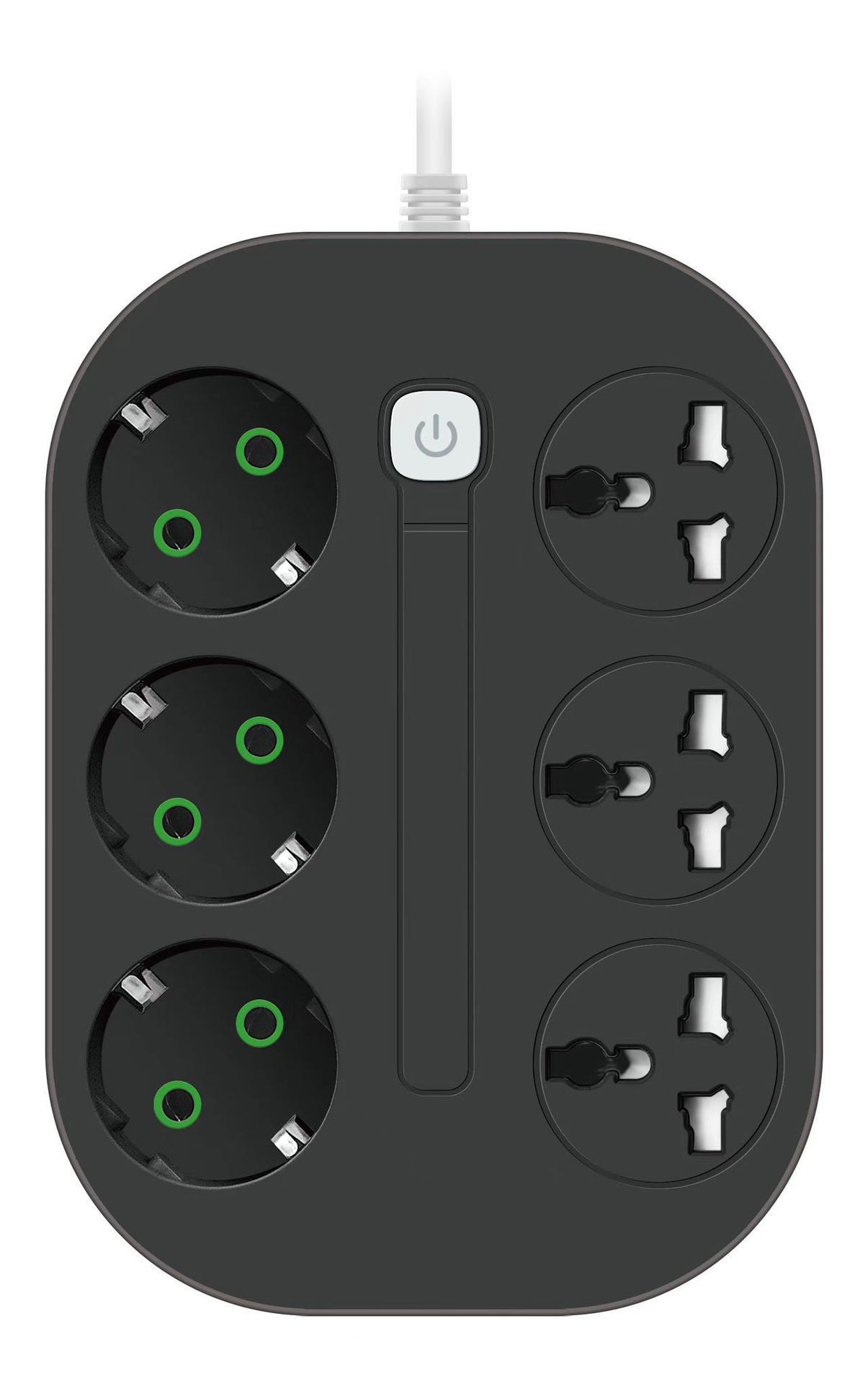 欧规排插德标USB多位插线板 桌面防过载插座家用插板多人快充插座