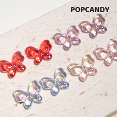 高亮蝴蝶鍍彩厚鍍高貨DIY手工串珠飾品耳環項鍊手鍊配飾配件光澤