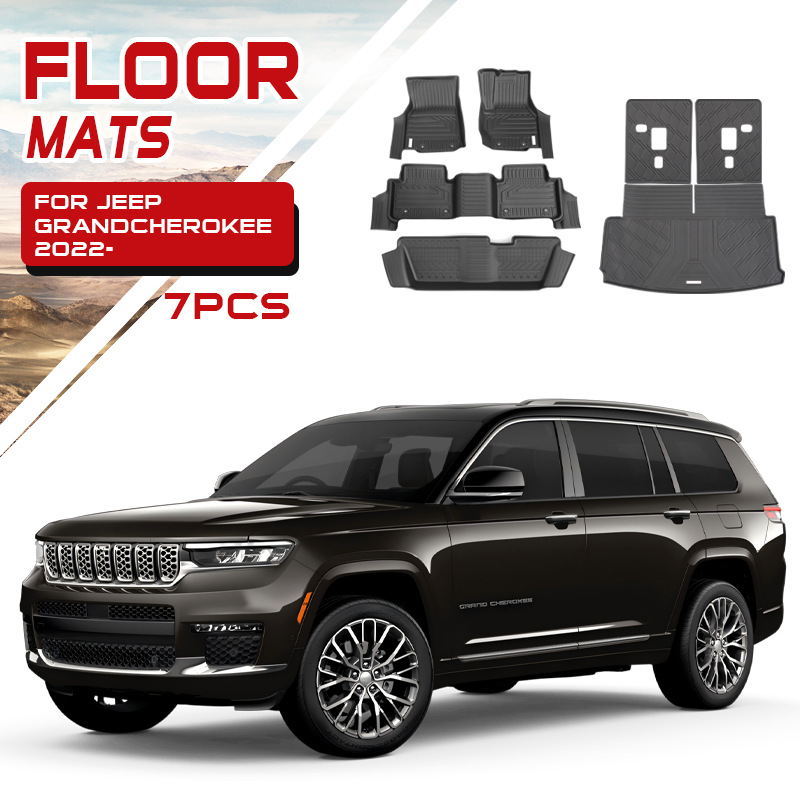 Alfombrillas para Jeep Grand Cherokee, Alfombrillas Especiales de Cobertura Total de TPE Impermeables