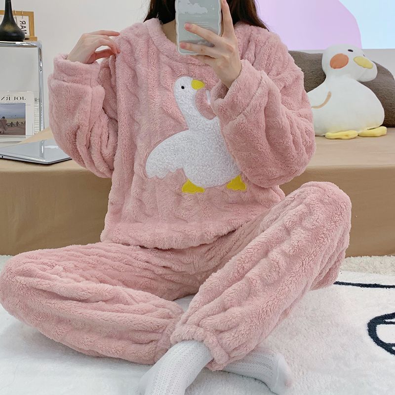 838#Big White Goose Pink [Thick Style]