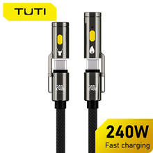 Tuti�๦�ܔ�����240W¶�I��侀type-c����+LED���m��iPhone1516