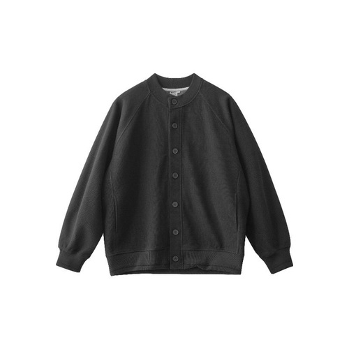 Spring and autumn thick waffle cardigan outer, Korean trend round neck sweater, men's casual loose and high-end feeling
