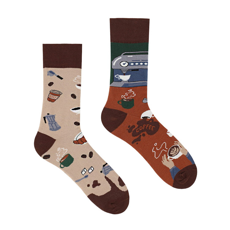 Unisex Simple Style Classic Style Color Block Cotton Printing Crew Socks A Pair display picture 6