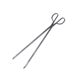 57cm 63cm Bright Fire Tongs for Household Use, Forged Sanitation Worker Garbage Rack, Thickened Old-Fashioned Iron Fire Tongs for Briquettes and Coal