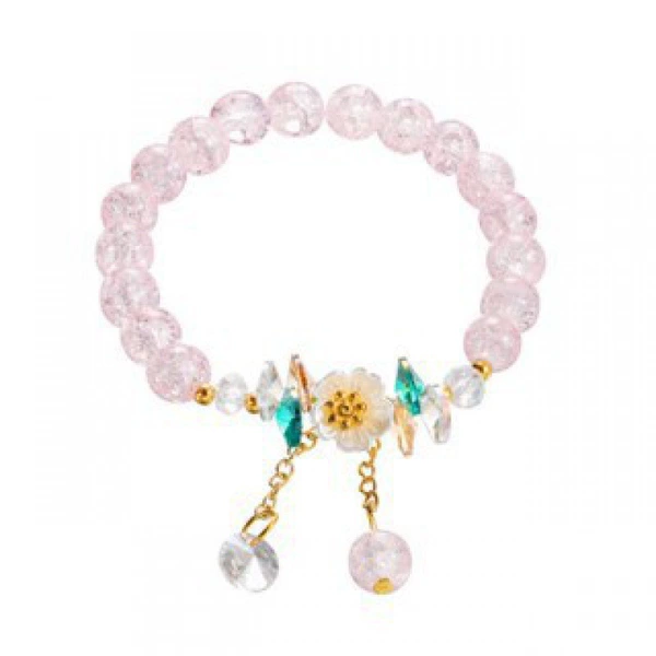 Fuchsia fresh bracelet flower-shaped