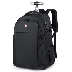 25年クロスボーダー新型タイロッドリュックサックビジネス通勤パソコンバッグ耐摩耗性税関ロックリュックサック搭乗バッグ代発