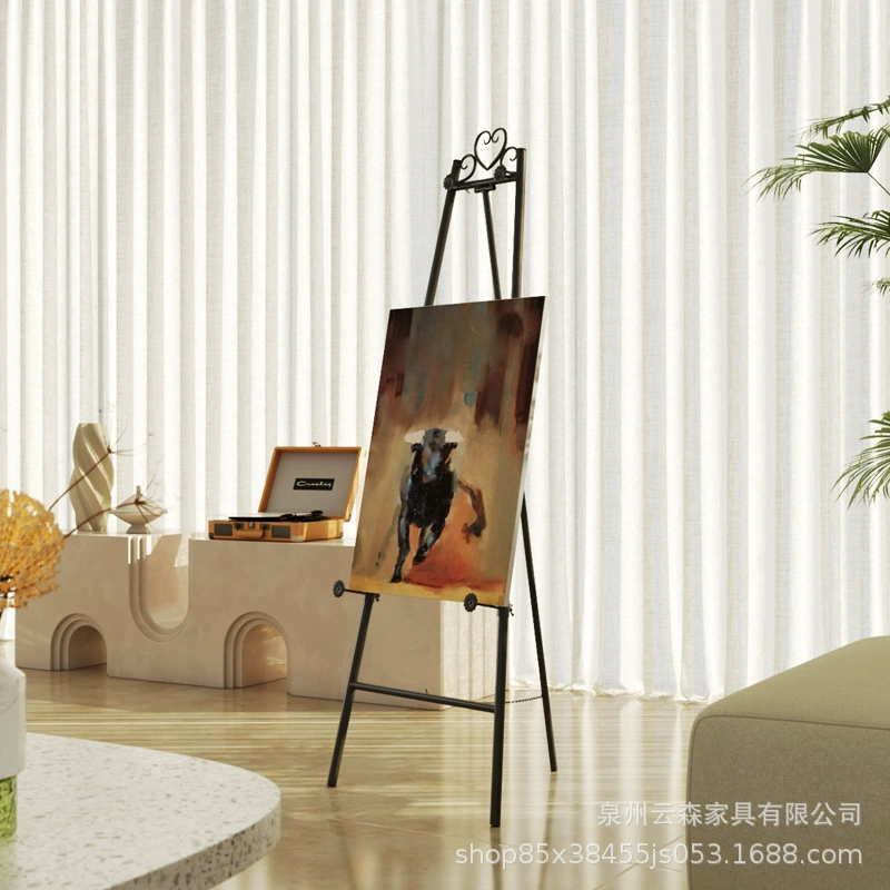 Напольная подставка для картин в европейском стиле «Железное сердце», подставка для фотографий, свадебная подставка