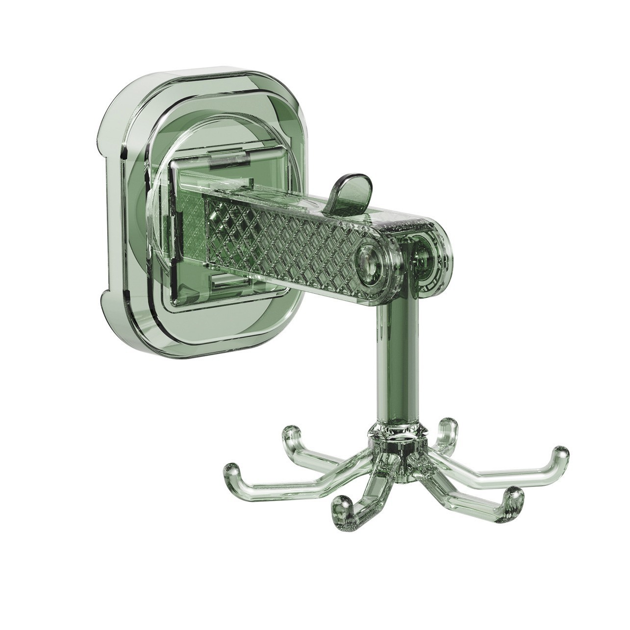 Hoje en casa ventosa seis garras rotatoria gancho de cocina sin perforación pared colgante multifuncional gabinete de baño pared colgante estante de almacenamiento image 5