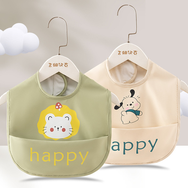 Children's waterproof bib for food sleevless with velcro for men and…