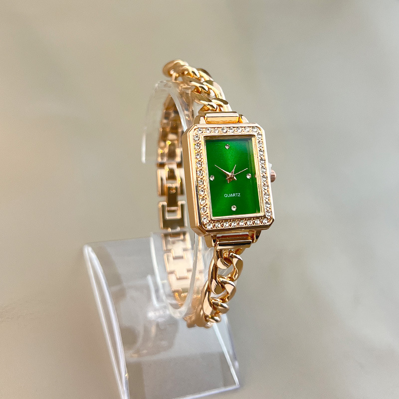 50g Weight Ordinary Glass Mirror Material Alloy Strap Material Watch Classification Pointer Display Type Single Folding Buckle Buckle Style Rectangle Dial Shape Daily Occasion Quartz Movement Geometric Pattern Women's Gender Simple Style Style Simple Style Geometric Single Folding Buckle Quartz Women's Watches 13