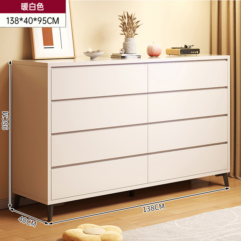 Pecho de cajones de estilo crema dormitorio armario de la pared cama final gabinete de almacenamiento gabinete sala de estar cajón gabinete de almacenamiento de cajones