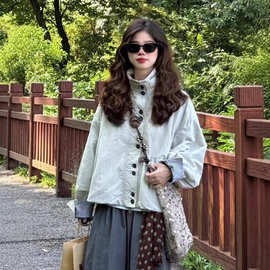 早春秋小个子休闲百搭韩系独特漂亮超好看外套女2025新款工装夹克