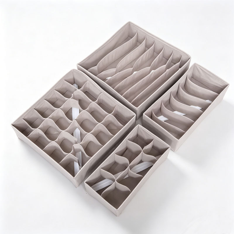 Caja Organizadora Plegable para Ropa Interior de Tela, Lavable, para Cajones image 29