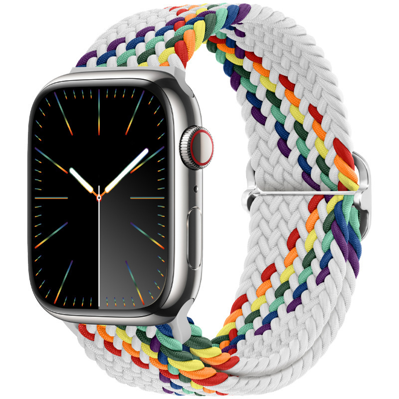 Nylon tejido para Apple iwatch456789 Apple ultra2 hebilla deslizante elástica S9 correa de reloj fabricante