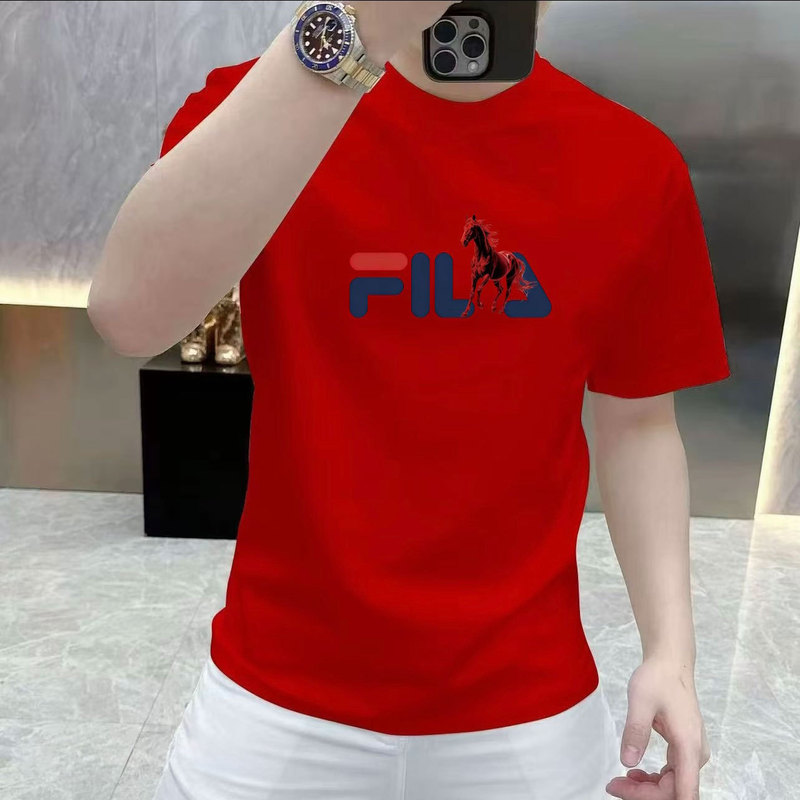 Short-Sleeved Men's T-Shirt New Style Youth Korean Fashion Trendy Half-Sleeved Round Neck T-Shirt Men's Clothing Source Manufacturer Wholesale