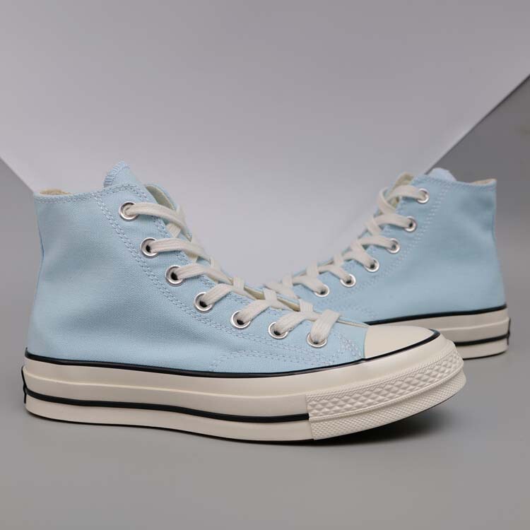 2023 New 1970s Light Blue High-top Lovers Men's Shoes Women's Shoes Canvas Shoes Sneakers