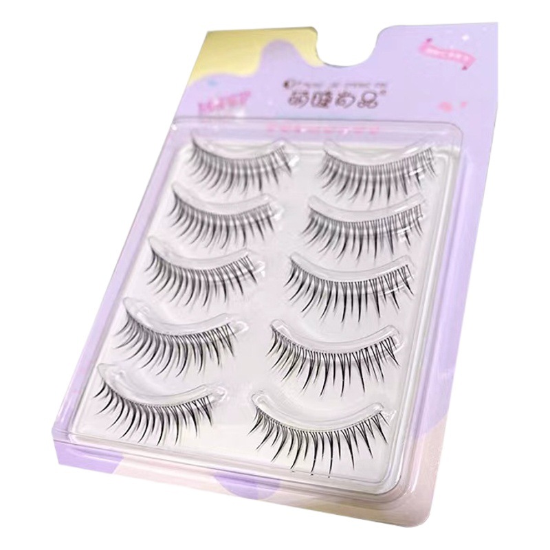 Lindo pestañas Shangpin gruesa Barbie pequeño diablo pestañas simulación natural curling cos dibujos animados hadas pestañas M06