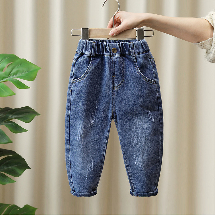 Boys' Jeans 2025 Spring and Autumn New Children's Slim-fit Skinny Pants Children's All-match Western-style Casual Trendy Pants Boys' Jeans 2025 Spring and Autumn New Children's Slim-fit Skinny Pants Children's All-match Western-style Casual Trendy Pants