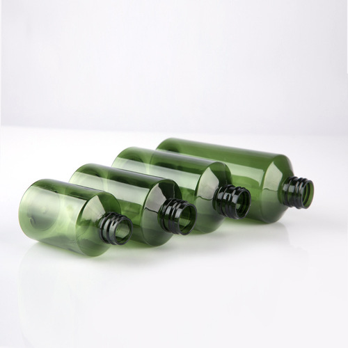 50ml 100 150 200ml spray bottle slanted shoulder dark green PET brown coffee bottle toner fine mist bottle