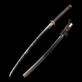 龙泉周匠剑庄宝剑一体手工长刀日式冷兵器外贸批发katana 未开刃