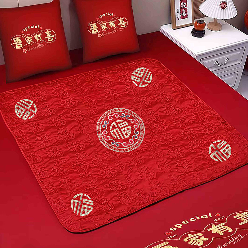 Mujeres de boda almohadilla de boda almohadilla de boda almohadilla de boda almohadilla de bordado de 100 fu para aumentar el cojín de la habitación de la boda edredón