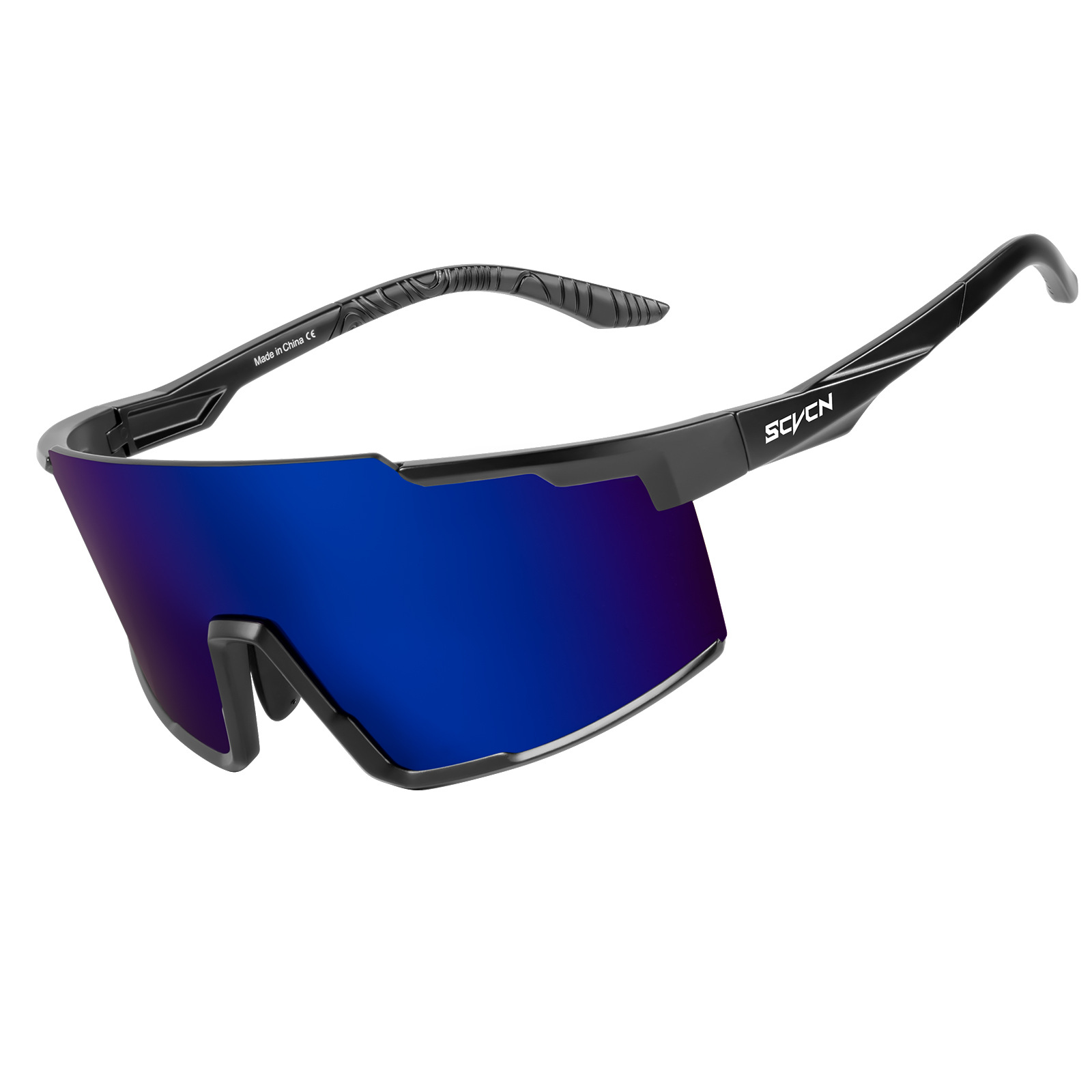 Gafas de Ciclismo Deportivo de PC, Cortavientos con Puente Nasal Ajustable, para Ciclismo de Carretera y Montañismo